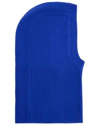 Mango - Selection Knit Ribbed Wool/cashmere-blend Balaclava - Lyst