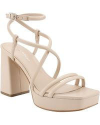 Marc Fisher - Gimie Block Heel Strappy Dress Sandals - Lyst