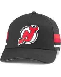 American Needle - New Jersey Devils Hotfoot Stripes Trucker Adjustable Hat - Lyst