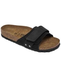 Birkenstock - Oita Suede Leather Slide Sandals From Finish Line - Lyst