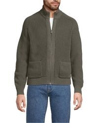 Lands' End - Long Sleeve Drifter Full Zip Cardigan Sweater - Lyst