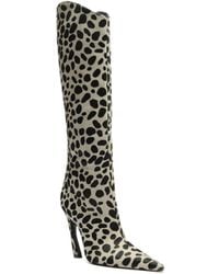 SCHUTZ SHOES - Maryann Up Curve Pointy Toe Boots - Lyst