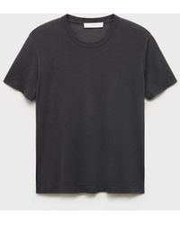 Mango - Short-sleeved Micro-modal Pajama Top - Lyst