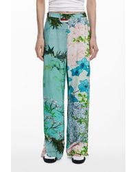 Desigual - Floral Print Trousers - Lyst