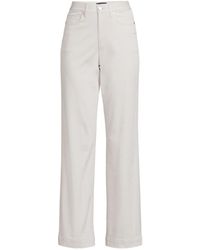 Lands' End - High Rise 5 Pocket Wide Leg Chino Pants - Lyst