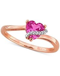 Macy's - Gemstone Heart Ring - Lyst