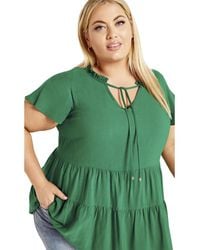 Avenue - Plus Size Lani Top - Lyst