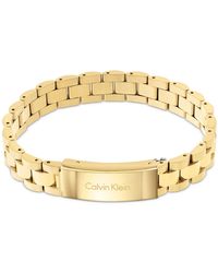 Marque  Calvin KleinCalvin Klein collier et bracelet en acier inoxydable brossé et poli pour homme 