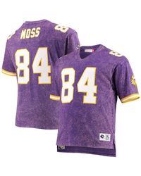 Mitchell & Ness Randy Moss Minnesota Vikings Retired Player Mesh Name &  Number Hoodie T-shirt At Nordstrom in Purple for Men