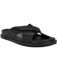 Guess - Vaton Strap Detail Slip On Sandals - Lyst