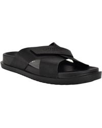Guess - Vaton Strap Detail Slip On Sandals - Lyst
