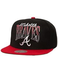 Mitchell & Ness - Atlanta Braves Rise Up Snapback Hat - Lyst