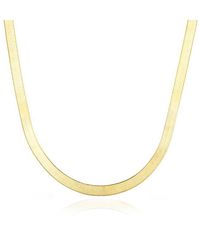 The Lovery - Large Herringbone Necklace - Lyst