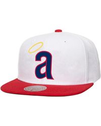 Mitchell & Ness - California Angels Cooperstown Collection Basic Flip Snapback Hat - Lyst