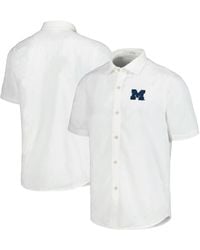 Tommy Bahama - Virginia Tech Hokies Coconut Point Palm Vista Islandzone Camp Button-up Shirt - Lyst