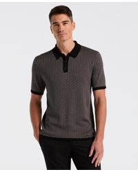 Perry Ellis - Tech Zip Short Sleeve Polo Sweater - Lyst