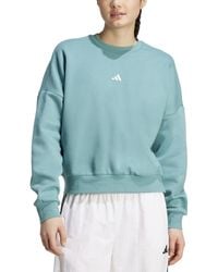adidas - Essentials Crewneck Small-logo Sweatshirt - Lyst