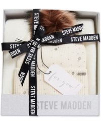 steve madden hat and glove set