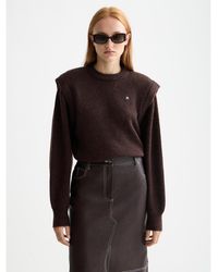 Scotch & Soda - Shoulder Detail Crew Neck Pullover - Lyst