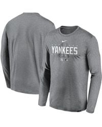 Nike New York Yankees - Color Bar Long Sleeve Tee Blue - Midnight Navy