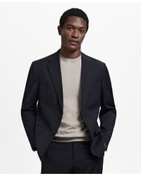 Mango - Turin Virgin Wool Suit Blazer - Lyst
