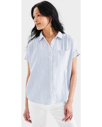 Style & Co. - Petite Cotton Gauze Camp Shirt - Lyst