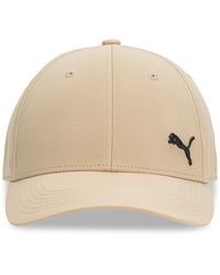 PUMA - Alloy Solid Color Cat Logo Stretch Fit Cap - Lyst
