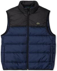 Lacoste - Hooded Puffer Vest - Lyst
