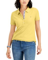 Tommy Hilfiger - Solid Short-sleeve Polo Top - Lyst