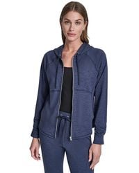 DKNY - Dkny Full-zip Long-sleeve Hoodie - Lyst