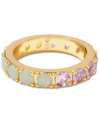 Kendra Scott - 14k Gold-plated Mixed Stone Band Ring - Lyst
