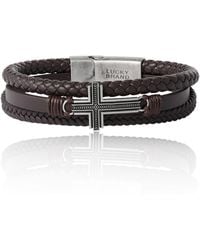 Lucky Brand - Braided Leather Bracelet - Lyst