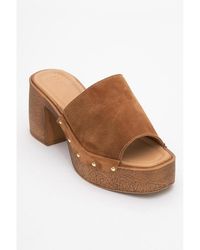 Forever & Always Shoes - Pull Leather Platform Mules () - Lyst