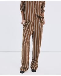 Mango - Pleated Striped Pants - Lyst