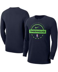 Nike - Minnesota Timberwolves Authentic Long Sleeve Practice T-shirt - Lyst