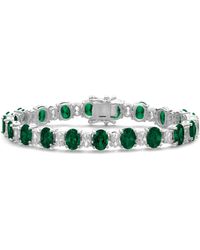 Genevive Jewelry - Sterling Silver White Gold Plated - Lyst