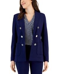Anne Klein - Faux Double-breasted Jacket - Lyst