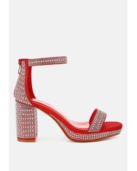 LONDON RAG - Mejuri Rhinestones And Pearl Embellished Sandals - Lyst