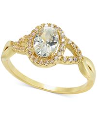 Charter Club - Tone Pave & Oval Cubic Zirconia Twist Ring - Lyst