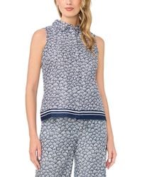 Cece - Sleeveless Collared Button-down Top - Lyst