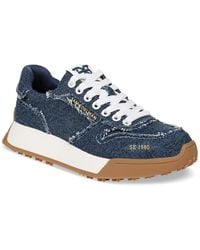 Sam Edelman - Layla Frayed Lace-up Trainer Sneakers - Lyst