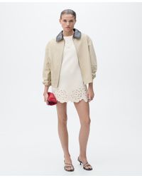 Mango - Openwork Details Knitted Dress - Lyst