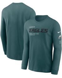 Nike - Midnight Philadelphia Eagles Play To Win Essential Long Sleeve T-shirt - Lyst