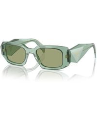 Prada - Symbole Rectangular Sunglasses - Lyst