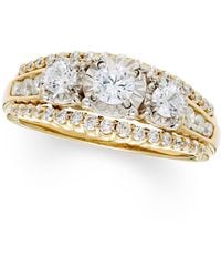 Macy's - Diamond 3-stone Ring (1 Ct. T.w. - Lyst