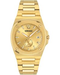 Versace - Swiss Tolomeo Gold Ion Plated Bracelet Watch 40mm - Lyst