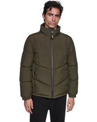 DKNY - Midweight Stretch Puffer Jacket - Lyst