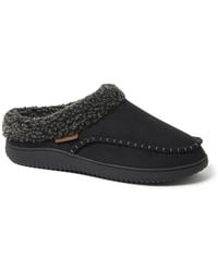 Dearfoams - Marshall Microsuede Moccasin Toe Clog House Shoe Slipper - Lyst