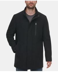 Calvin klein men's long open bottom overcoat Clearance