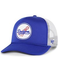 '47 - Los Angeles Dodgers Foam Logo Trucker Snapback Hat - Lyst